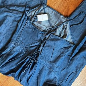 Denim trouser overall